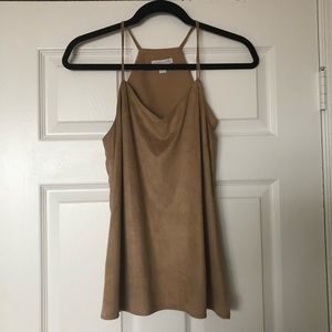 Tan New York & Company Tank/Blouse